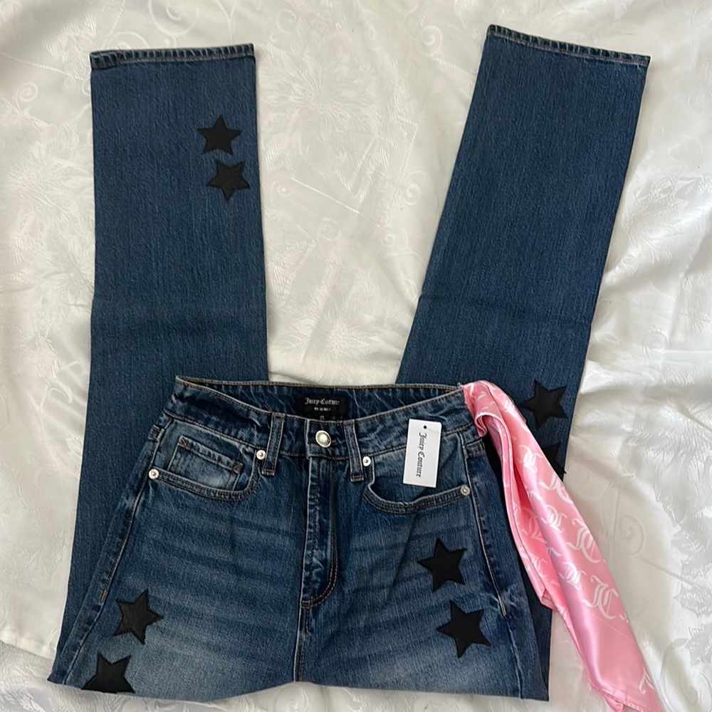 💕Juicy Couture Straight Legs size 25 with details 💕